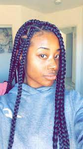 Chunky Braids Protective Style For Natural Hair Naturalhairstyles Box Braids Hairstyles For Black Women Braided Hairstyles Braids For Black Hair