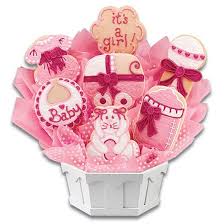 Pink cake tier cookie cutter $5.99. Baby Girl Gifts Baby Gift Delivered Cookies By Design
