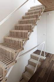 Detached Floor House Interior Stairs Modern Staircase Wooden Stairs