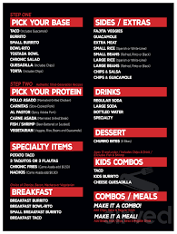 Check spelling or type a new query. Chronic Tacos Menu In Orange Beach Alabama Usa