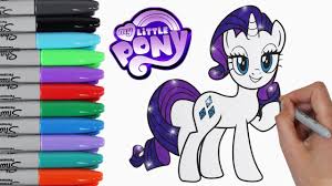 Top 25 my little pony coloring pages for kids: My Little Pony Coloring Book Pages Rarity Toy Caboodle Youtube