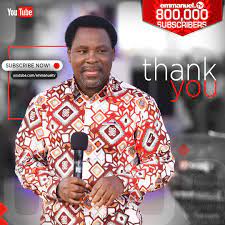 Emmanuel tv is a television station with one way and one job. Tb Joshua On Twitter Congratulations Emmanuel Tv Today By The Grace Of God Emmanuel Tv S Official Youtube Channel Has Surpassed 800 000 Subscribers With More Than 330 Million Views As Prophet