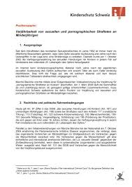 Falls dies der fall ist, dauert die verjährungsfrist 6 monate. 2006 Verjahrung Positionspapier Pdf Stiftung Kinderschutz Schweiz