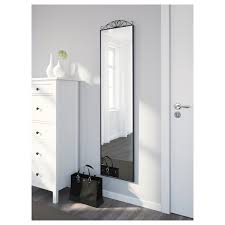 Ikea mongstad tall satin black wooden mirror like new as has only been used to sell a home. Karmsund Standing Mirror Black 40x167 Cm Ikea