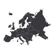 Weltkarte umrisse schwarz weiß : Vektorgrafiken Europa Umriss Vektorbilder Europa Umriss Depositphotos