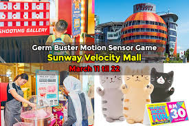 Sunway velocity mall is situated nearby to taman miharja, close to dzi kingdom. Celebrate School Holidays At Sunway Velocity Mall With Germ Buster Motion Sensor Game Win Free Cash Vouchers