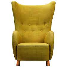 mogens lassen style high backed lounge chair armchair 1940 danish furniture danish lounge chair vintage lounge chair modern wingback chairs