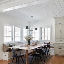Solid wood dining set with bench is a charming set perfect for any dining room or kitchen. Blond Wood Dining Table Design Ideas