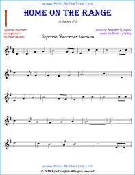 Free beginner soprano recorder sheet music for students that are just getting started. Home On The Range Soprano Recorder Sheet Music Free Printable Pdf Recordersheetmusic Easyrecordersheetmusic Recorde Recorder Sheet Music Sheet Music Music