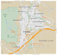 This place is situated in malmesbury, western cape, south africa, its geographical airports nearest to cape town are sorted by the distance to the airport from the city centre. Paarl Map