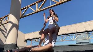 Ballbusting and Human Furniture (Jeans Facesitting) Bondage Female  Domination Outdoor - XNXX.COM