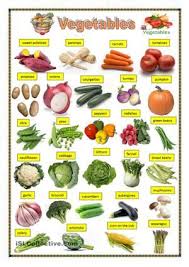 A Picture Dictionary Esl Worksheets Vegetables Vegetable Pictures Picture Dictionary