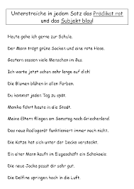 Satze Satzglieder 03 Subjekt Und Pradikat Unterricht Lesen Deutsch Lernen Kinder Schule