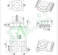 Bobbins | EQ26 High Frequency Transformer Vertical Bobbin ...