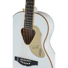 Gretsch g5021wpe rancher penguin parlor semi acoustic guitar, 20 frets, standard u neck, rosewood fingerboard, white. Gretsch Guitars G5021wpe Rancher Penguin Parlor Acoustic Electric White Musician S Friend