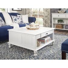 International Concepts Cottage Beach White Square Coffee Table Ot07 20sc The Home Depot Beach Living Room Furniture Coastal Living Room Furniture Beach House Interior Design