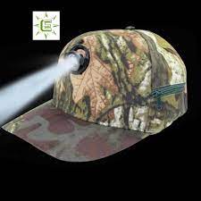 Camouflage Baseball Cap With Built In Led Light Fishing Accessories Night Fishing Hunting Caps
