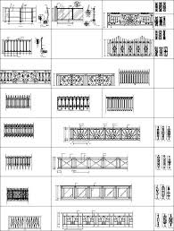 By downloading and using any arcat content you agree to the following license agreement. Iron Railing Design Autocad Blocks Collections All Kinds Of Forged Iron Gate Cad Blocks Architectural Cad Drawings