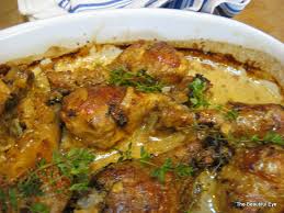 Fricassee Of Chicken With Lyonnaise Potatoes Mrs Butterfingersmrs Butterfingers