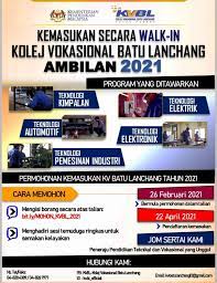 Senarai kolej vokasional di malaysia dan kursus yang ditawarkan. Kvbl Kolej Vokasional Batu Lanchang Photos Facebook