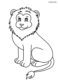 Dibujo León Para Colorear