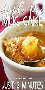 Apple Pie Mug Cake Apple Desserts Easy Easy Desserts Quick Desserts