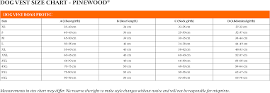 size chart pinewood