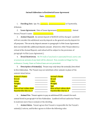 Download or email rental agt & more fillable forms, register and subscribe now! Animal Addendum To Residential Lease Agreement
