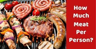 How Much Meat Per Person At A Bbq Party