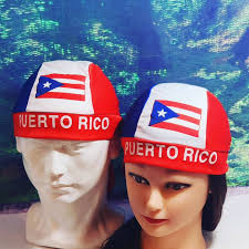 Durag drapeau de Porto Rico avec rabats de 7 pouces