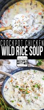 Another time saving tip is to use a small food chopper or food processor to quickly and easily chop the. Crock Pot Chicken Wild Rice Soup Easy Family Recipes