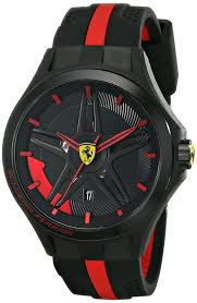 Black And Red Mens Watch Amazon Com Ferrari Men S 0830160 Lap Time Black And Red Watch Ferrari Watches Ferrari Watch Luxury Watches For Men Watches For Men