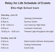 Click now above to see the event schedule and sign up for activities! What Is Relay For Life Lifestyles Elkodaily Com
