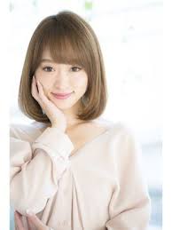 前髪が可愛い 流し前髪のナチュラル内巻きボブ 担当佐藤 ボブヘア ボブ 内巻き ボブ