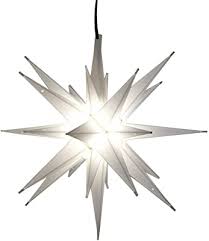 The christmas bouquet tree topper is a popular choice, while the floral burst metallic tree topper goes beautifully with any metallic decorating theme. Amazon Com Elf Logic 12 Led Moravian Star Tree Topper Bright White 3d Lighted Christmas Star Tree Topper Use As Advent Star Bethlehem Star Or As Holiday Light Decoration White