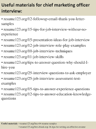 chief marketing officer resume samples