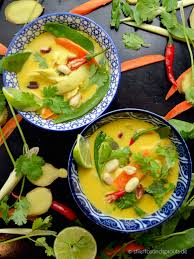 Gelbes Thai Curry Stilettos Sprouts