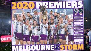 Melbourne storm 2020 isc mens anzac jersey. Nrl Grand Final Melbourne Storm Souvenir Premiers Poster Herald Sun