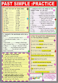 Past Simple 2 Page Practice Regular And Irregular English Verbs Learn English Simple Past Tense