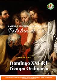 Orar El Evangelio Del Domingo Xxi Del Tiempo Ordinario Diocesis De Salamanca