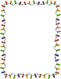 Xmas Lights Clip Arts And Borders Cartoes De Natal Animados Bordas Coloridas Trabalhos Manuais