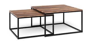Visually search the best nesting coffee table you'll love in 2021 and ideas. Minimal Square Nesting Coffee Tables Hom Furniture