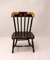 Pennsylvania Dutch Chair Pennsylvania Dutch Period No Specific Designer The Paintings On The Chair Are Details Of Thi Miniature Dolls Dutch Doll Dutch Chair