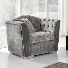 Panana designer crushed velvet tub chair armchair living dining room office chair (silver white) 4.4 out of 5 stars 142. Modern Italian Grey Velvet Armchair Juliettes Interiors