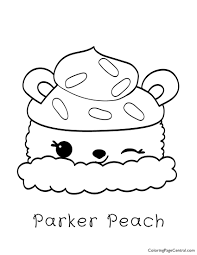 They're great for all ages. Num Noms Parker Peach Coloring Page Coloring Page Central