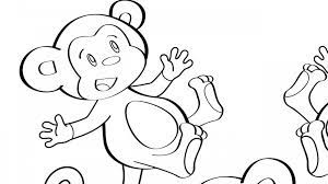 Accompany this coloring page with the five little monkeys nursery rhyme that you can find on kids academy website. Five Little Monkeys Coloring Page Mother Goose Club