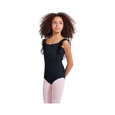 Girls Capezio Dance Anastasia Leotard Size S 20 Black