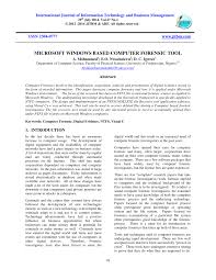 The examiner can use both software and hardware tools during eric zimmerman tools is a set of free tools, each of which allows to examine a specific windows artefact. Pdf Microsoft Windows Based Computer Forensic