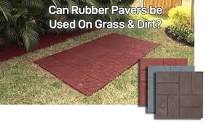 Can Rubber Pavers Be Used on Grass or Dirt? — Material Warehouse