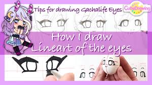 How to draw gacha life characters 1 | drawing animals. How To Draw Gachalife Eyes Lineart Tutorial Step By Step Gachaclub Youtube